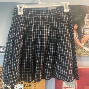 daisy street plaid pleated mini skirt